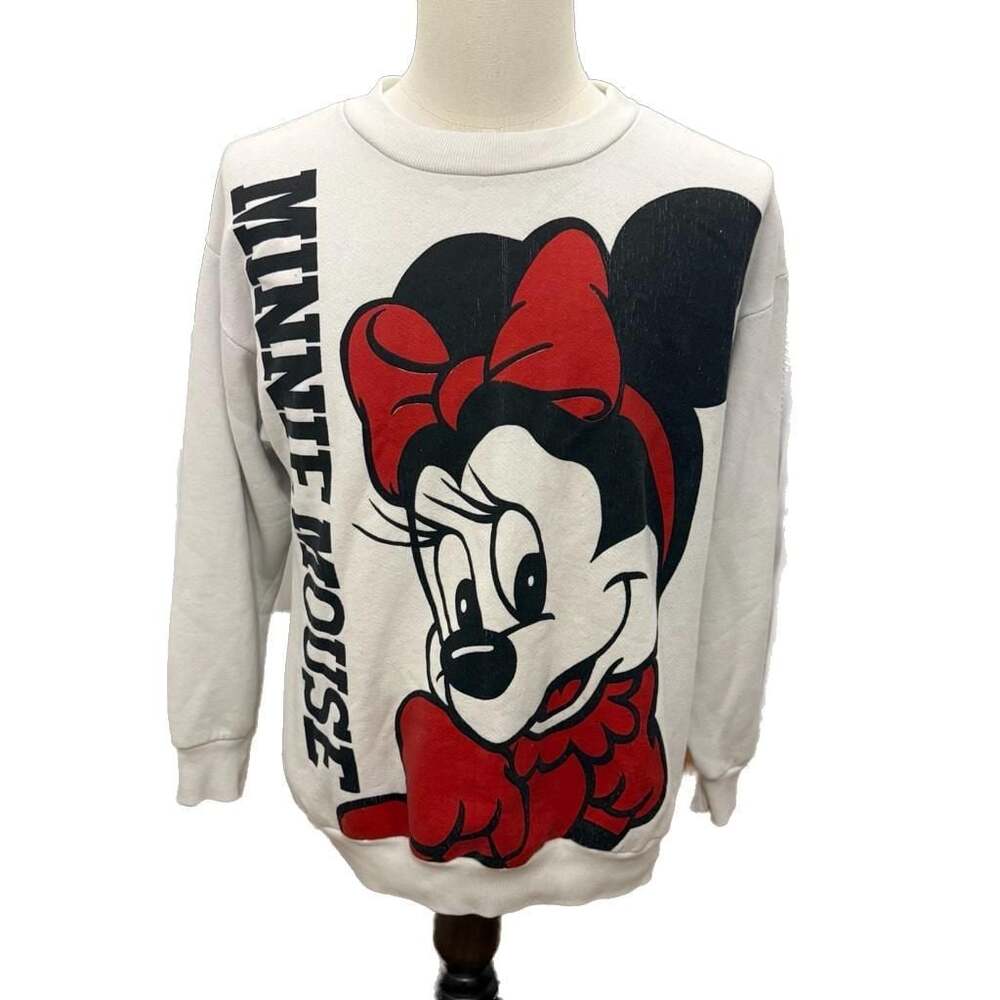 Vintage 1990s Disney Character Fashions Minnie Mouse Double-Sided Graphic Sweats